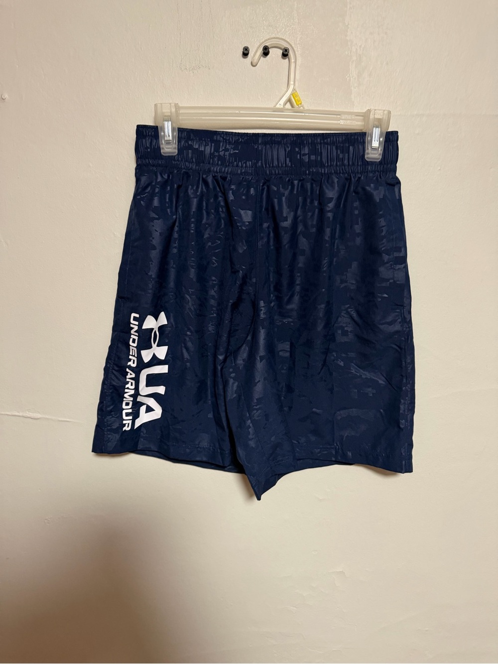 Under Armour Navy Blue Men's Training Shorts with Logo